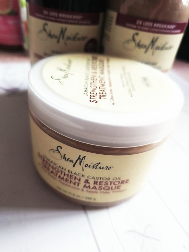 ジャマイカン ブラック キャスターオイル ストレングセン アンド リストア トリートメント マスク /SheaMoisture/洗い流すヘアトリートメントを使ったクチコミ（1枚目）