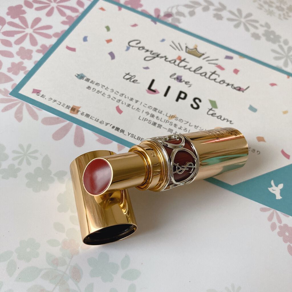 ルージュ ヴォリュプテ シャイン/YVES SAINT LAURENT BEAUTE/口紅を使ったクチコミ(2枚目)