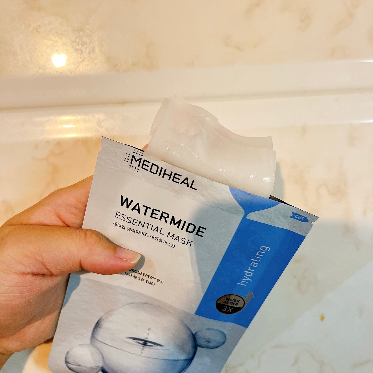 ウォーターマイド エッセンシャルマスク/MEDIHEAL/シートマスク・パックを使ったクチコミ(2枚目)