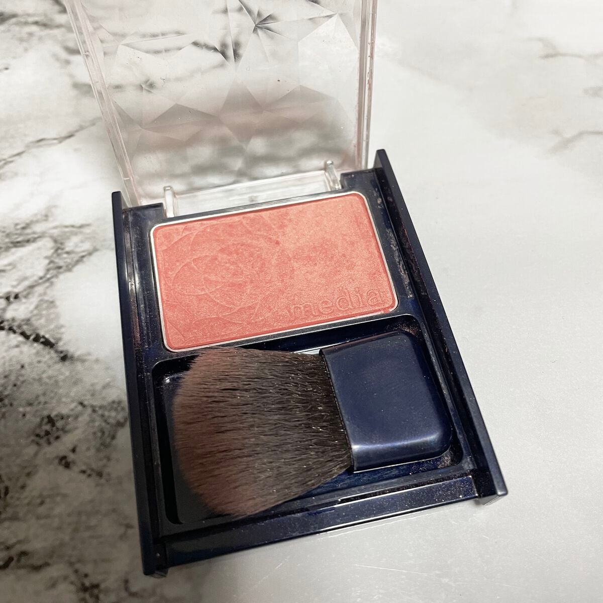 ブライトアップチークN/media/パウダーチークを使ったクチコミ(2枚目)