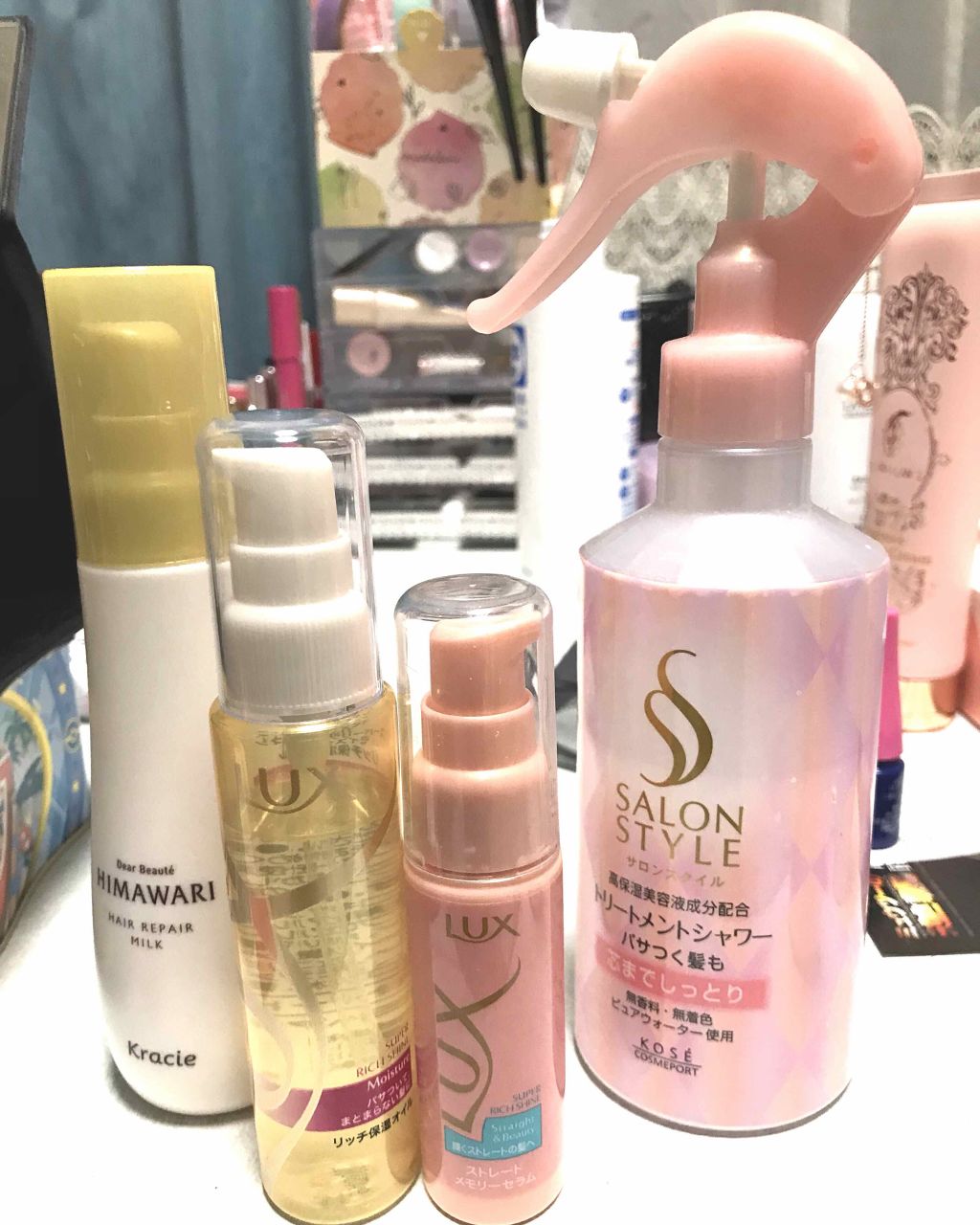 美容液スタイリング ストレートメモリーセラム/LUX/ヘアミストを使ったクチコミ（1枚目）