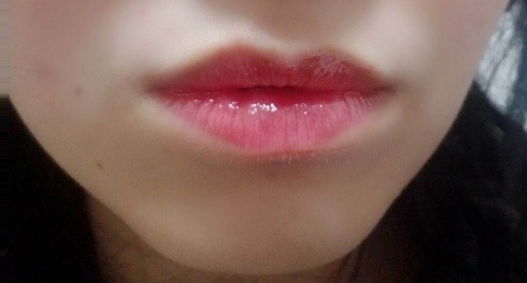 ニュアンスグロスオイル GO02 チェリーグラス/excel/リップグロスを使ったクチコミ（2枚目）