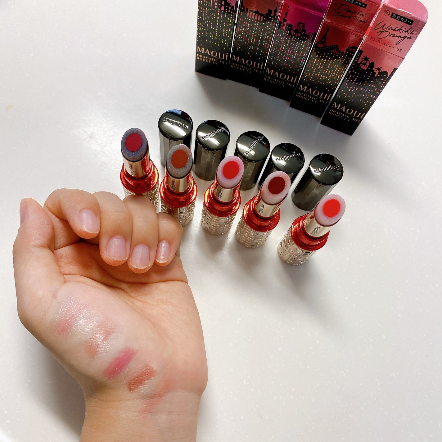 ドラマティックルージュEX/マキアージュ/口紅を使ったクチコミ(2枚目)