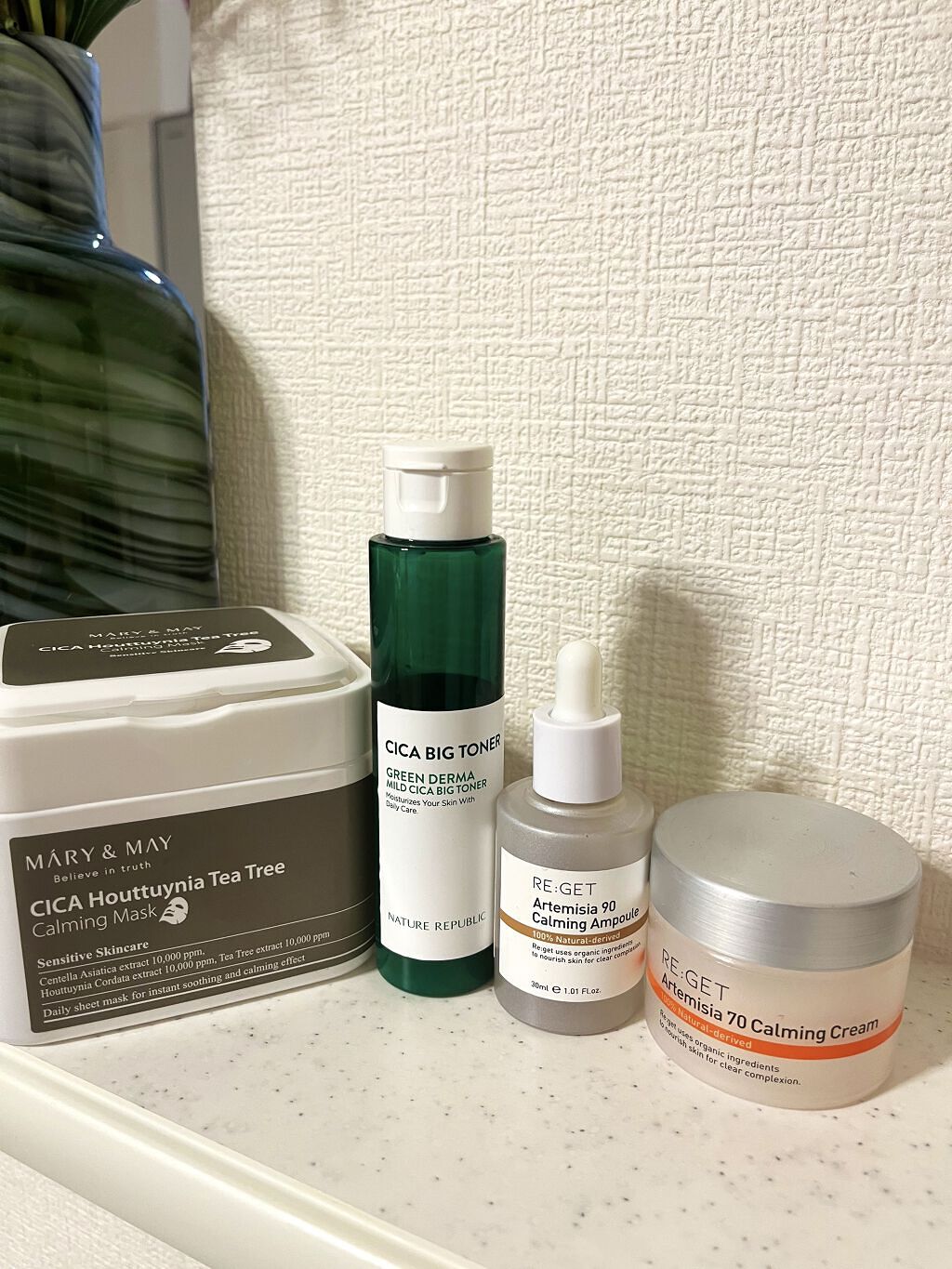 カワラヨモギ70カーミングクリーム/RE:GET/フェイスクリームを使ったクチコミ（1枚目）