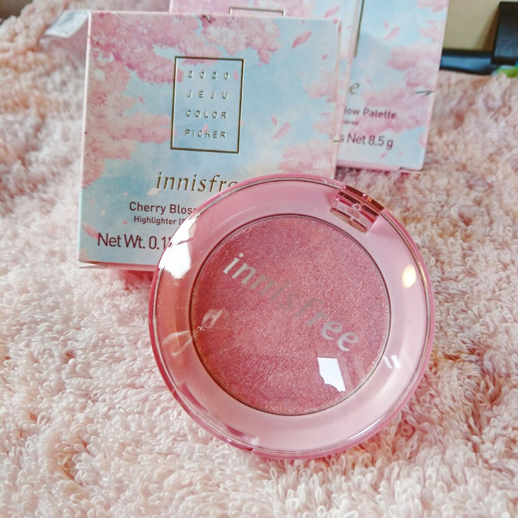 チェリーブロッサム ルミナイザー 2020 Jeju Color Picker/innisfree/パウダーハイライトを使ったクチコミ（1枚目）
