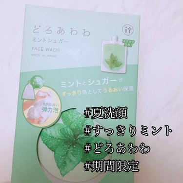 今回は……

︎︎︎︎☑︎肌がベタつく
︎︎︎︎☑︎CMみたいにモコモコ泡の洗顔してみたい
︎︎︎︎☑︎毛穴が気になる

以上の方へ。

どろあわわ🌱ミントシュガー 
110ｇ ￥1,200くらいでした