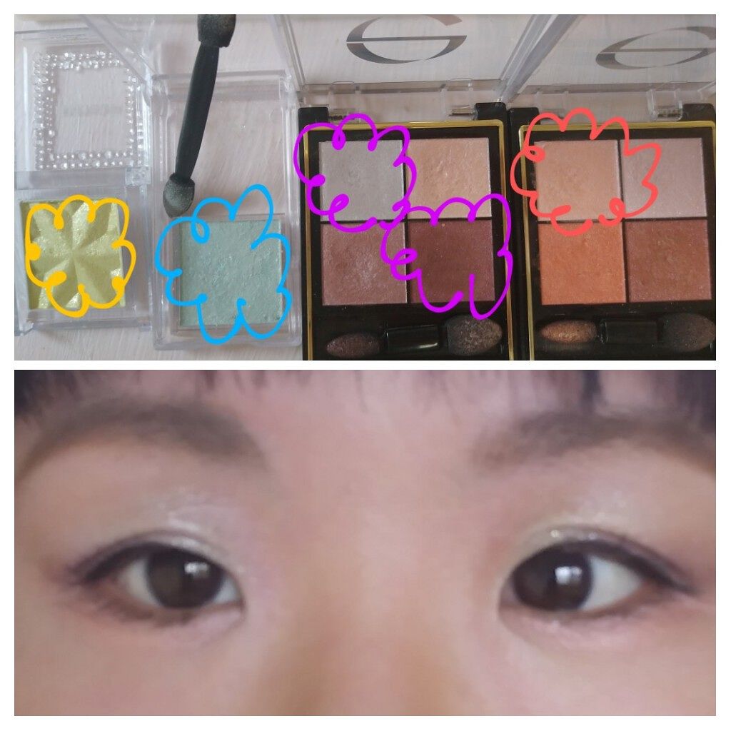 リアルクローズシャドウ/excel/アイシャドウパレットを使ったクチコミ（2枚目）