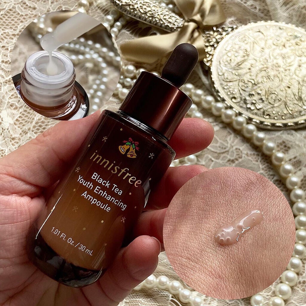ブラックティー ユース セラム スペシャルセット 2021 Green Holidays Edition/innisfree/スキンケアキットを使ったクチコミ(2枚目)
