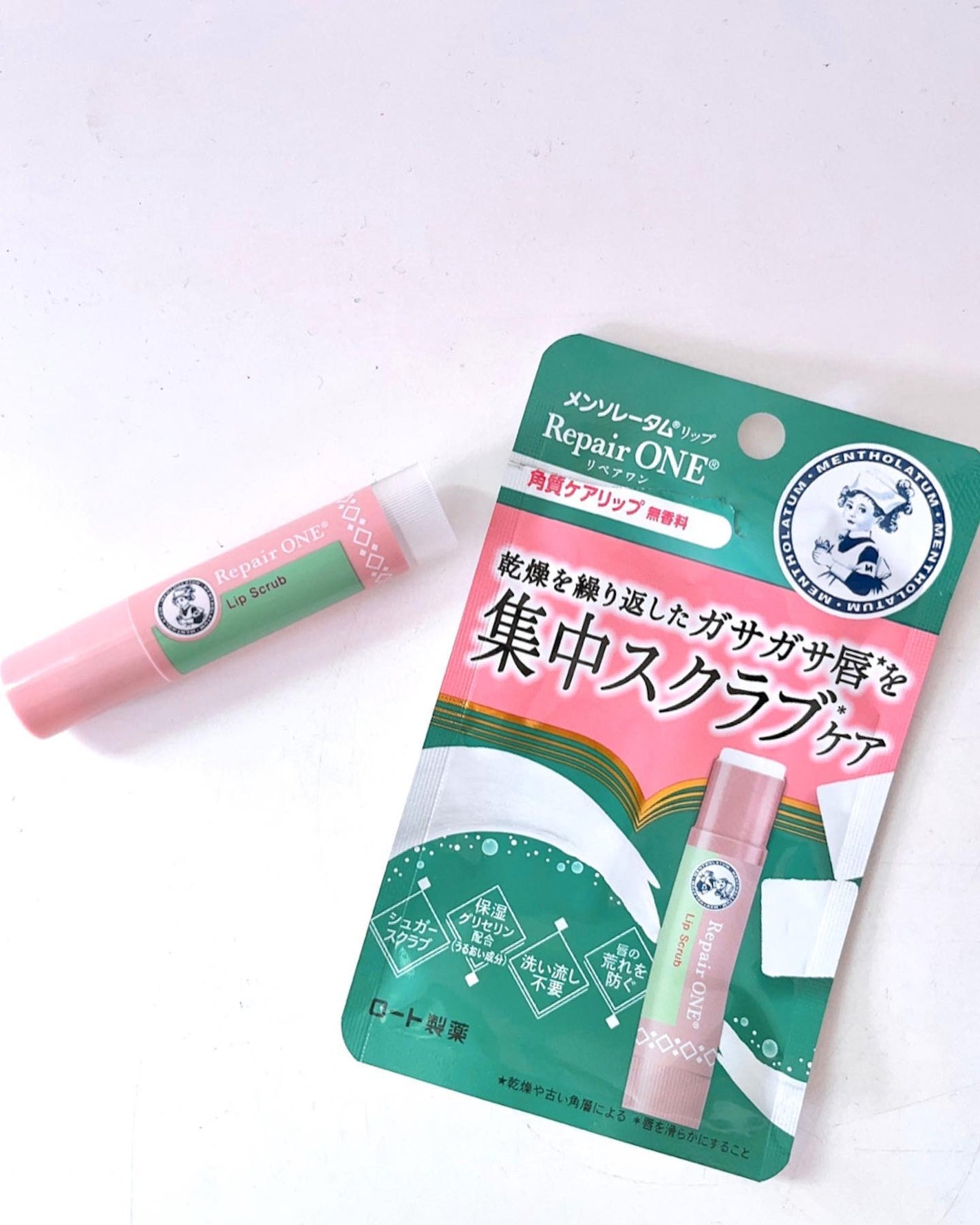メンソレータム リペアワン 角質ケアリップ/メンソレータム/リップクリームを使ったクチコミ(2枚目)