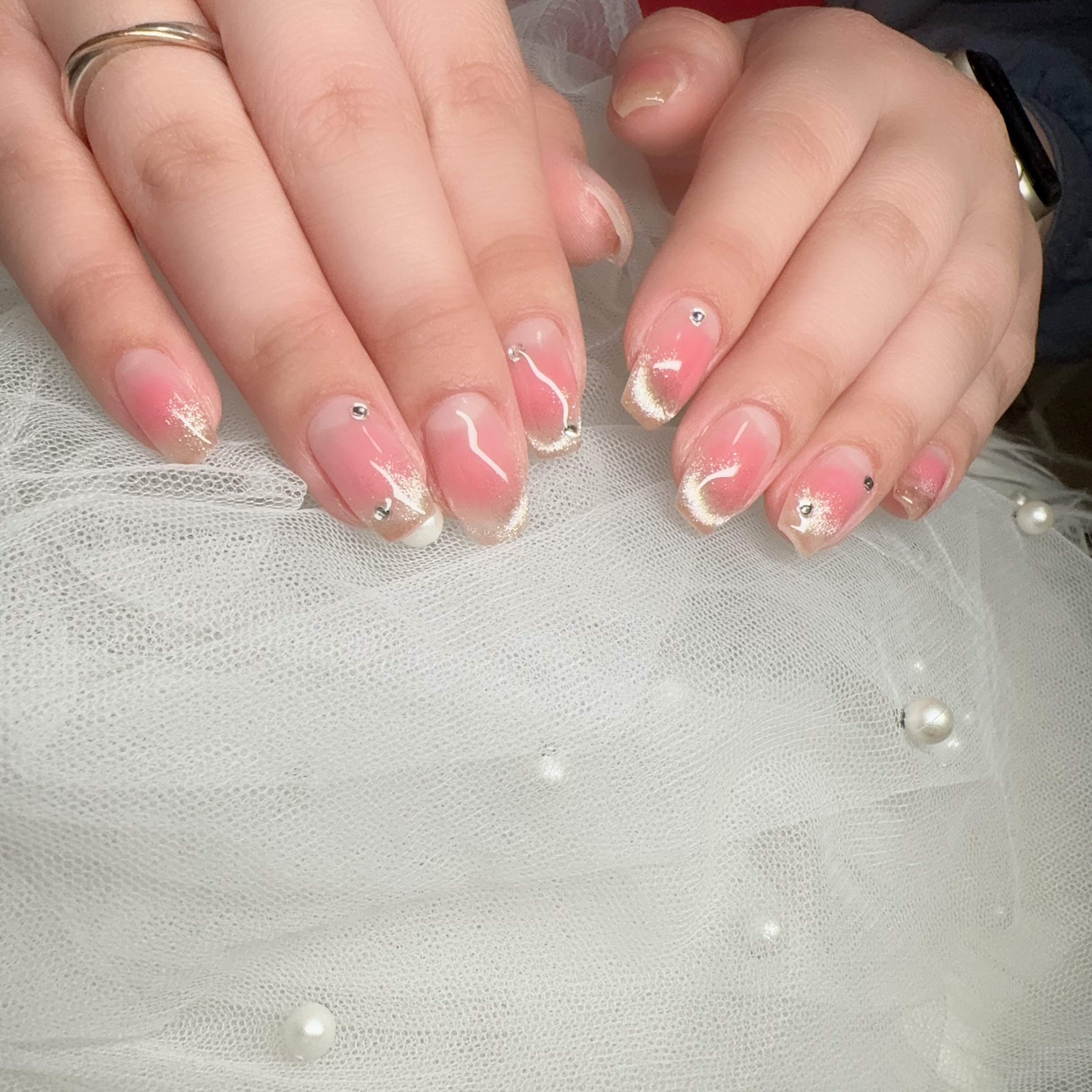 ネイルタウンジェル ティントグロスジェル  10 フラミンゴピンク/NAILTOWN/ジェルネイルを使ったクチコミ（1枚目）