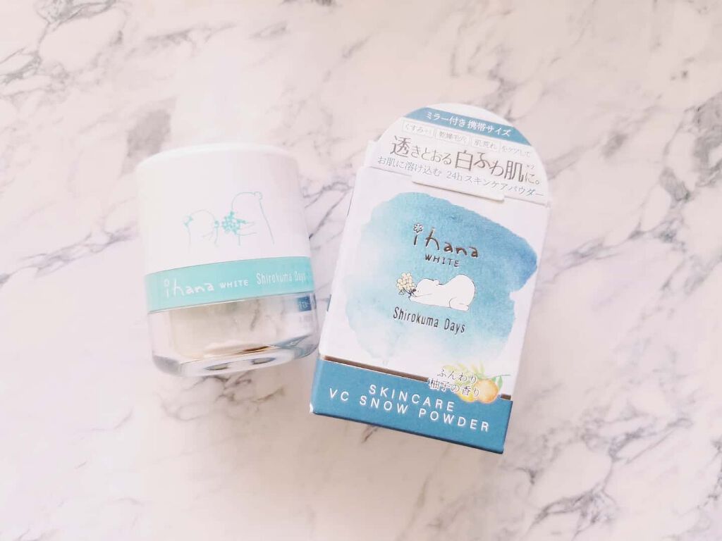 ihana WHITE スキンケアVCスノーパウダー/IHANA/ルースパウダーを使ったクチコミ（1枚目）