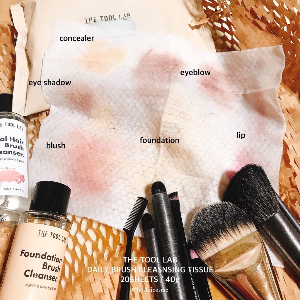 ブラシクレンジングシート/THE TOOL LAB/その他化粧小物を使ったクチコミ(4枚目)