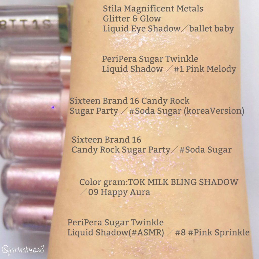 グリッター&グロウ リキッドアイシャドウ/stila/グリッターを使ったクチコミ（1枚目）