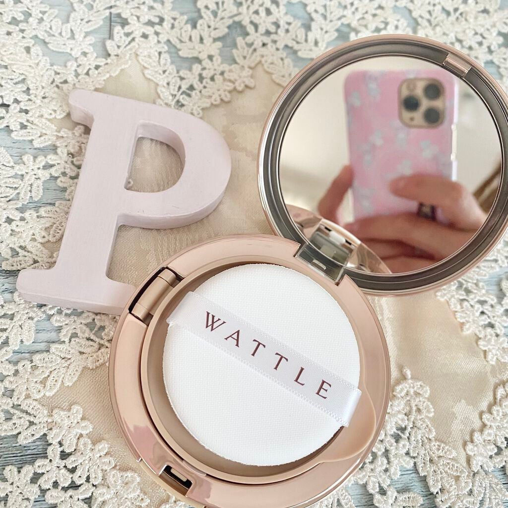 WATTLEクッションファンデーション/WATTLE/クッションファンデーションを使ったクチコミ(4枚目)