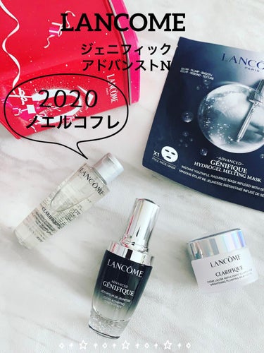 ランコム2020限定ノエルコフレ‪‪🥀
ジェニフイックキット✩.*˚

2020限定ノエルコフレ✩*॰‎𓊆ジェニフィックキット𓊇⸝⋆

進化したジェニフィックアドバンストnを使ってみたかったので、可愛い