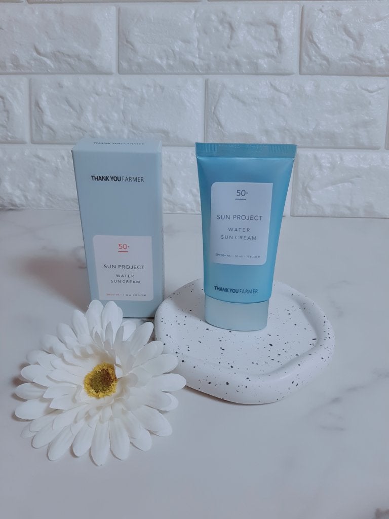 サンプロジェクト ウォーターサンクリーム SPF50+ PA+++/THANK YOU FARMER/日焼け止めクリームを使ったクチコミ(2枚目)