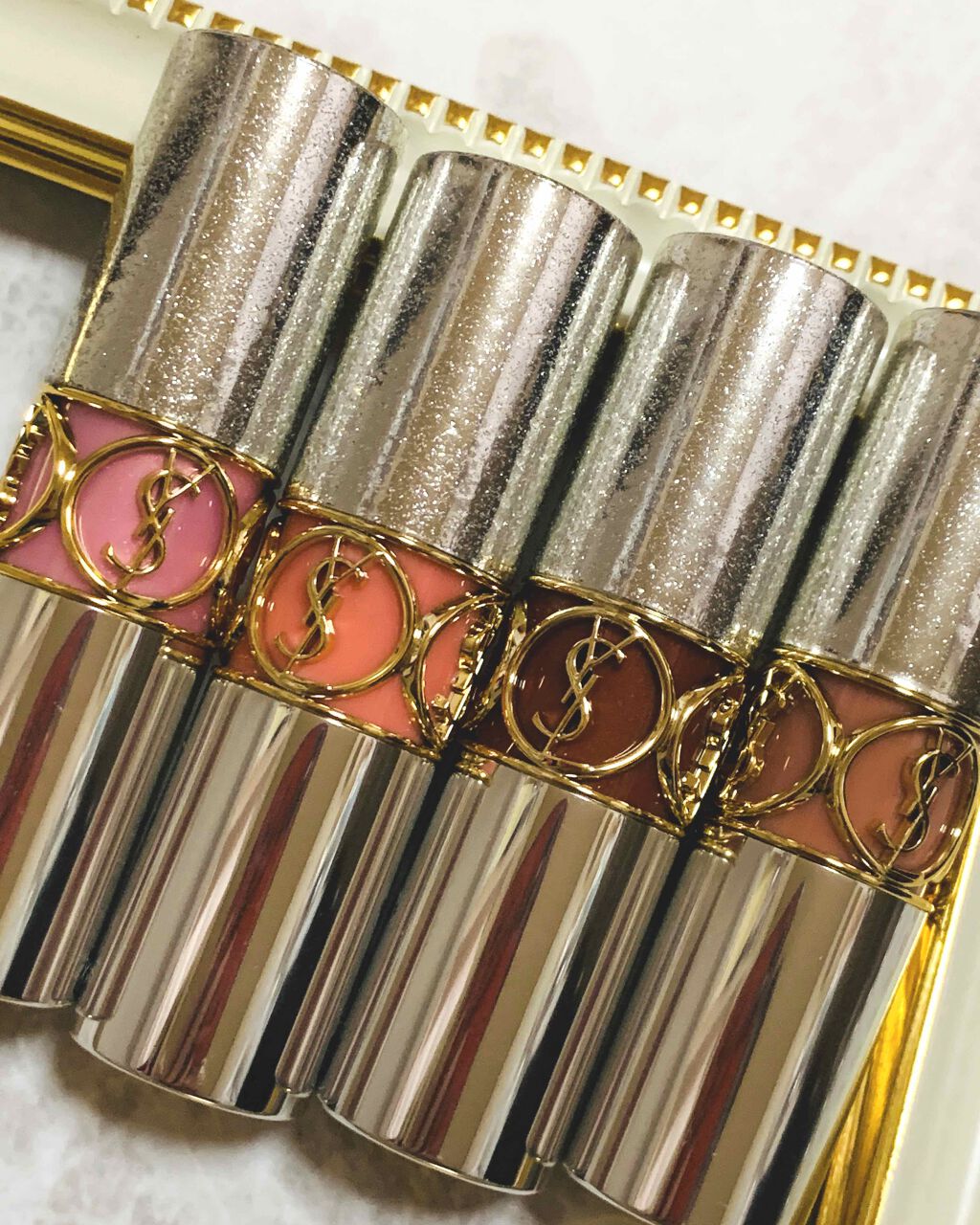 ルージュ ヴォリュプテ ロックシャイン/YVES SAINT LAURENT BEAUTE/口紅を使ったクチコミ(2枚目)