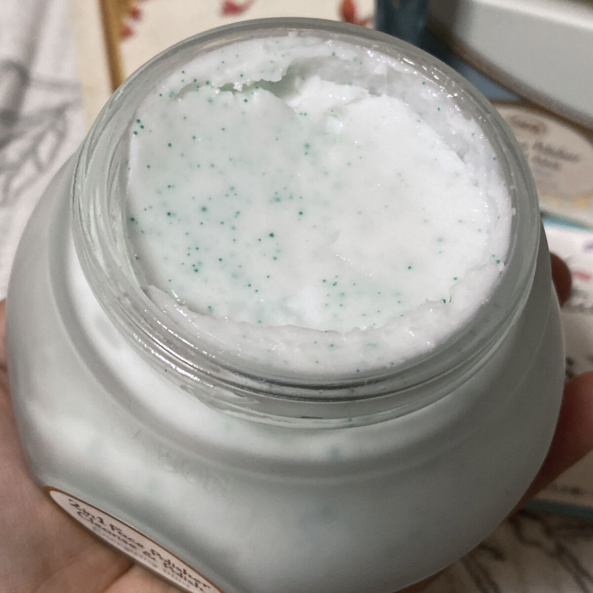 フェイスポリッシャー リフレッシング（ミント）/SABON/スクラブ・ゴマージュを使ったクチコミ（3枚目）