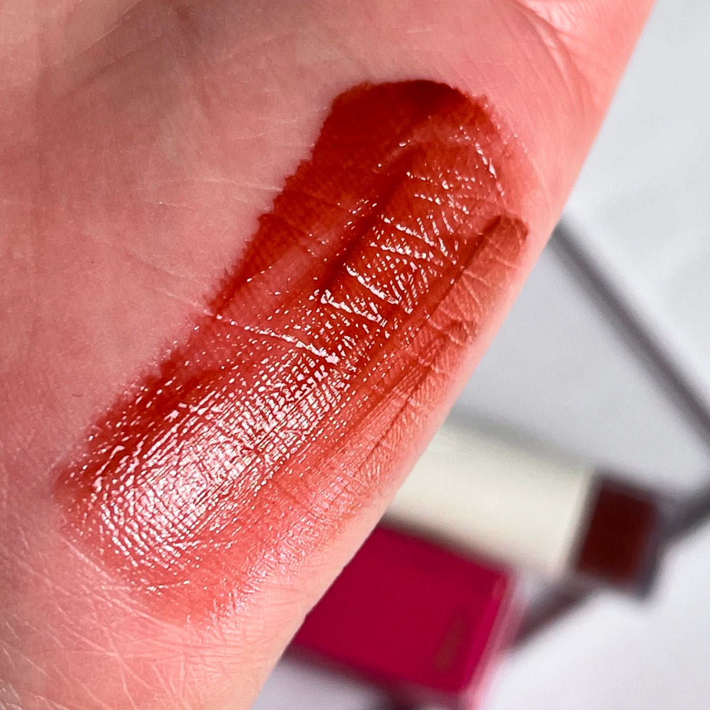 ムードインハンサーウォーターリキッドグロウ/hince/口紅を使ったクチコミ(3枚目)