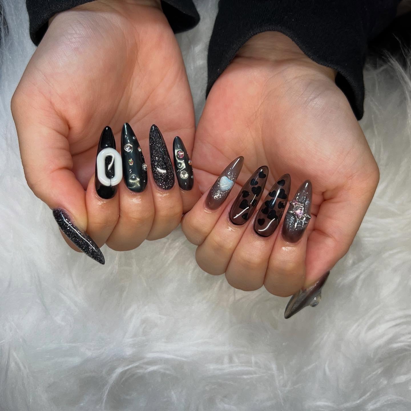 #ネイル,#ニュアンスネイル,#ジェルネイル,#ギャルネイル,#ネイル,#城陽ネイルのネイルデザイン