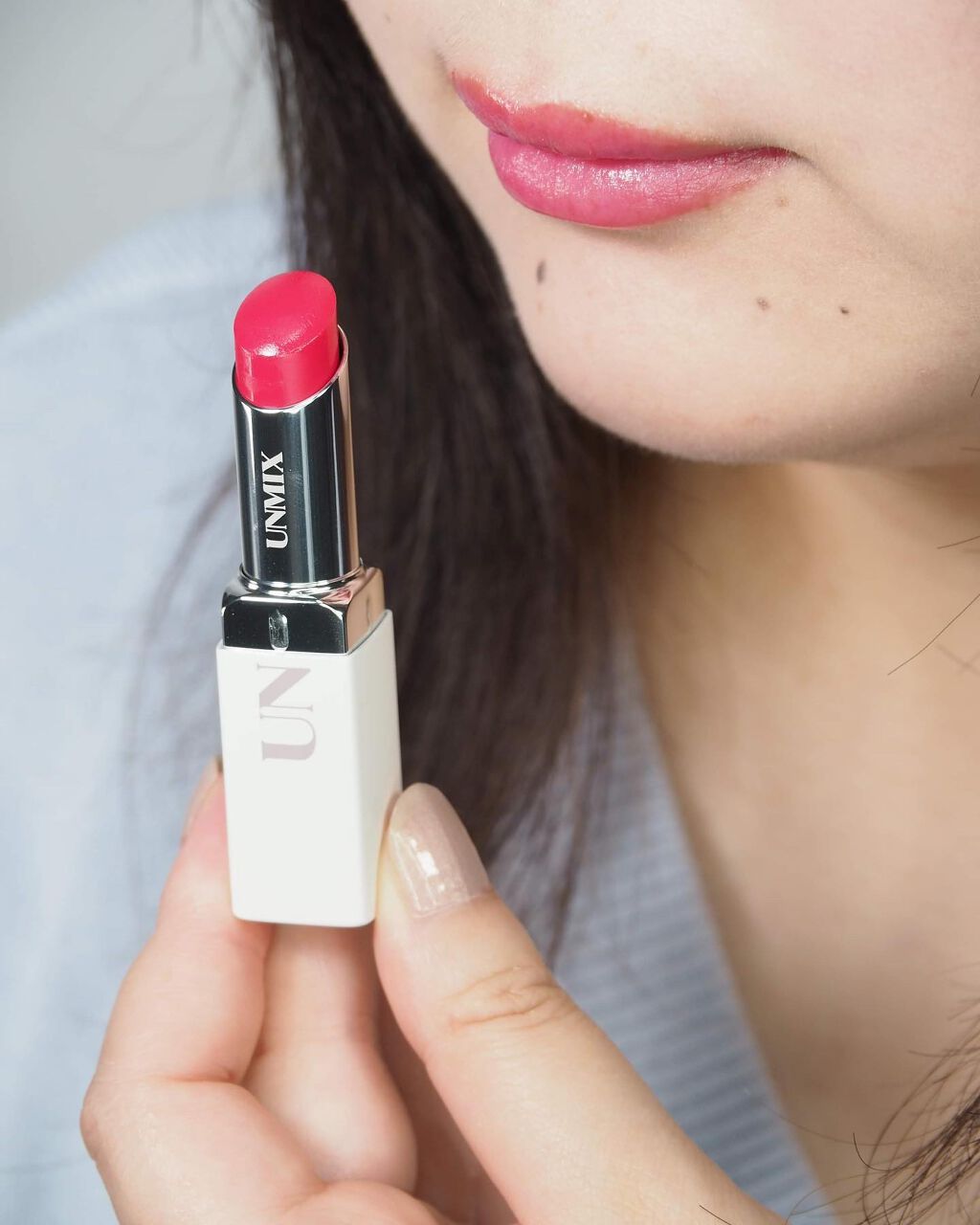 モイスチャーリップスティック ステイン /UNMIX/口紅を使ったクチコミ(2枚目)