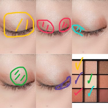 UR GLAM　BLOOMING EYE COLOR PALETTE 01/U R GLAM/アイシャドウパレットを使ったクチコミ（2枚目）