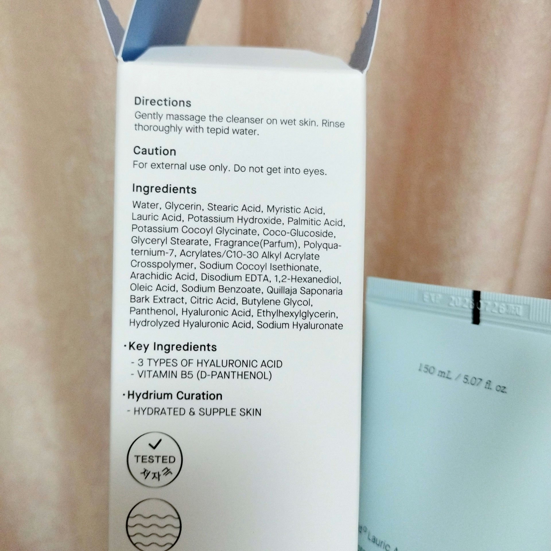 ハイドリウム トリプルヒアルロニックモイスチャライジングクレンザー/COSRX/洗顔フォームを使ったクチコミ（3枚目）