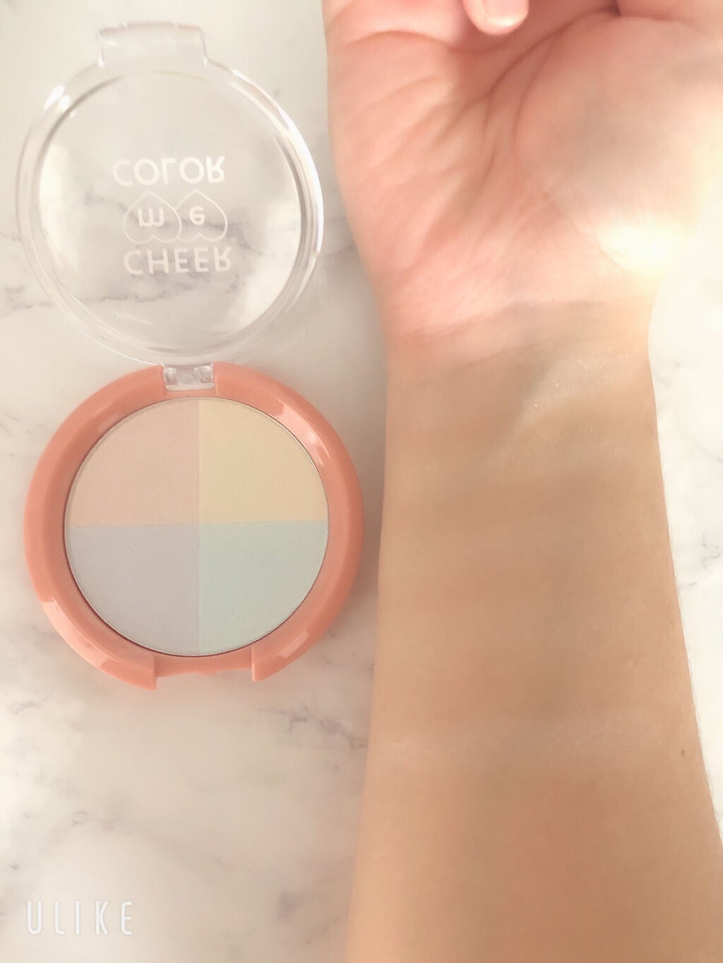 CHEER me COLOR ハイライトパウダー/セリア/パウダーハイライトを使ったクチコミ(3枚目)