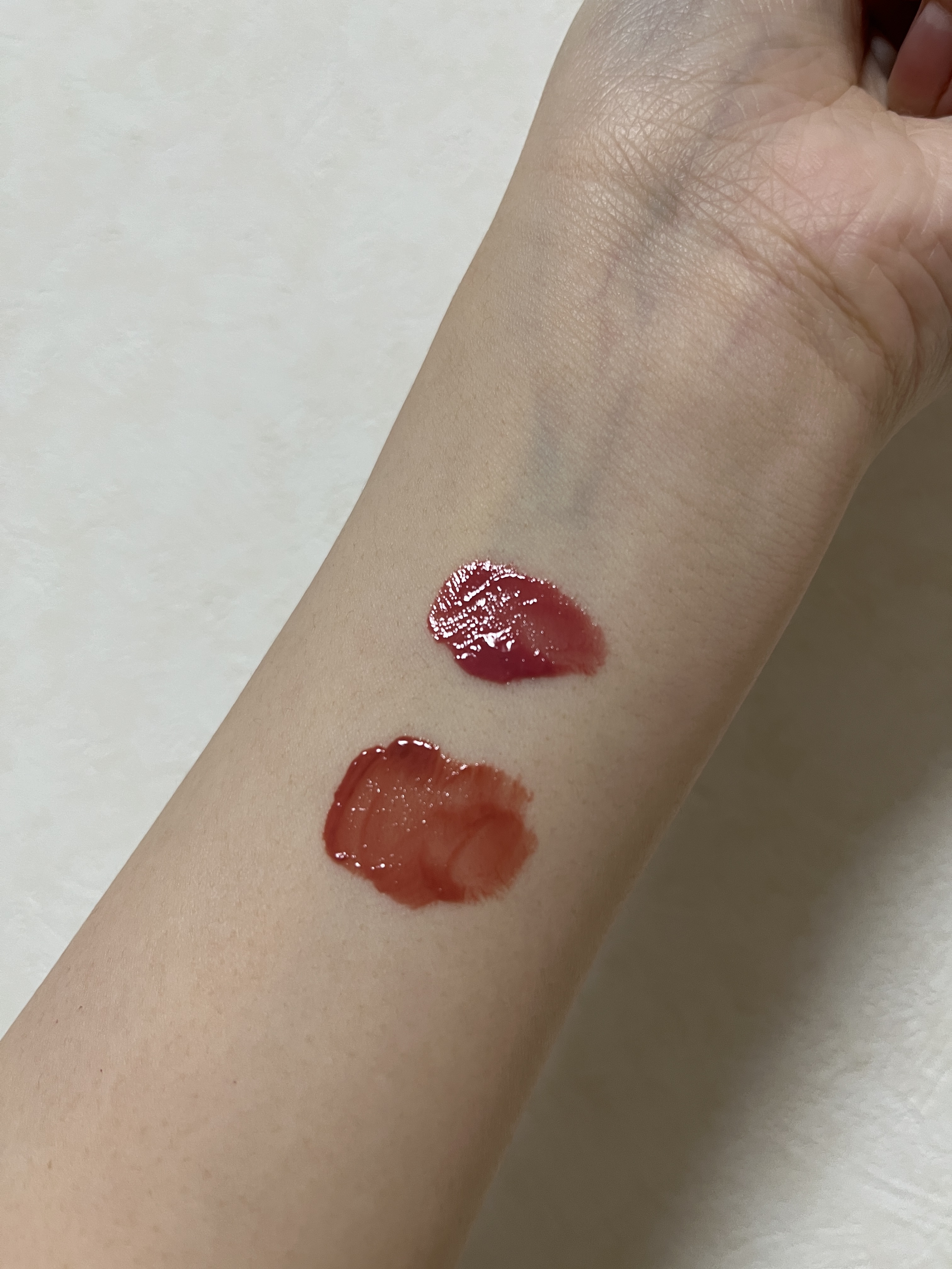 ジェリーイングヌードグロス/Laka/リップグロスを使ったクチコミ（2枚目）