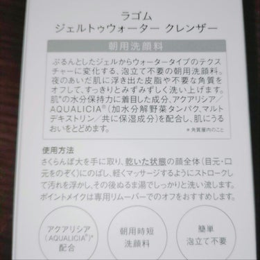 ラゴム ジェルトゥウォーター クレンザー(朝用洗顔)/LAGOM /洗顔フォームを使ったクチコミ（3枚目）