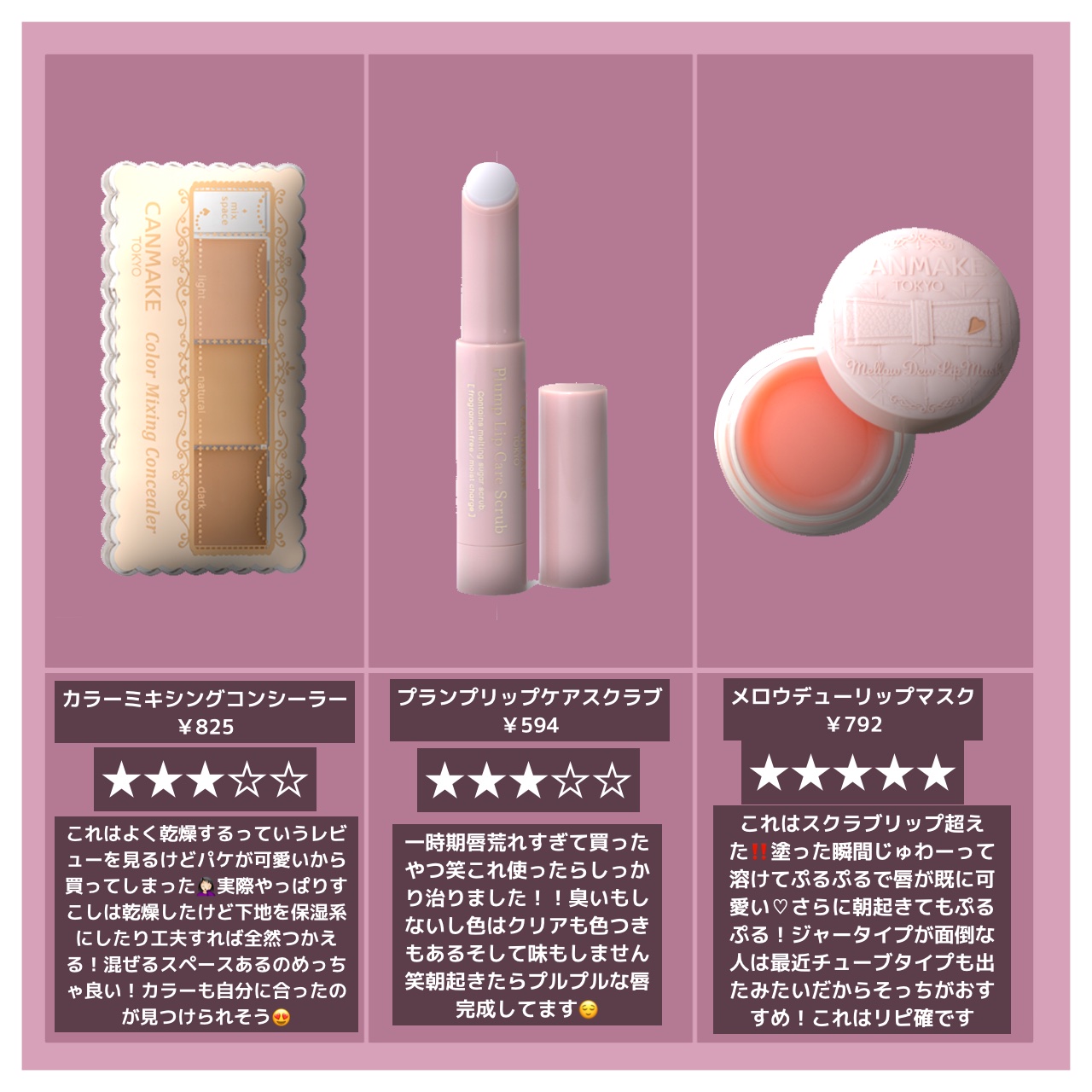 カラーミキシングコンシーラー/キャンメイク/パレットコンシーラーを使ったクチコミ（3枚目）