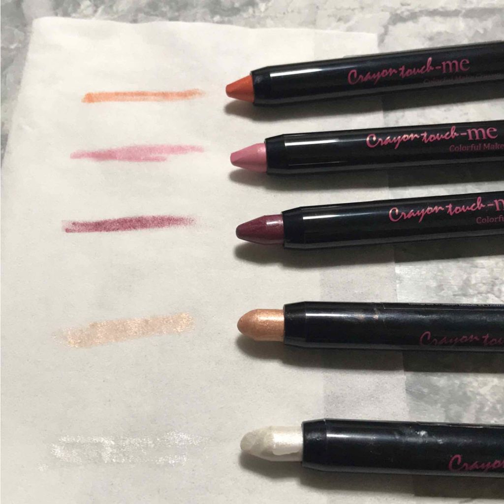 カラフルメイククレヨン/キャンドゥ/スティックアイシャドウを使ったクチコミ（1枚目）