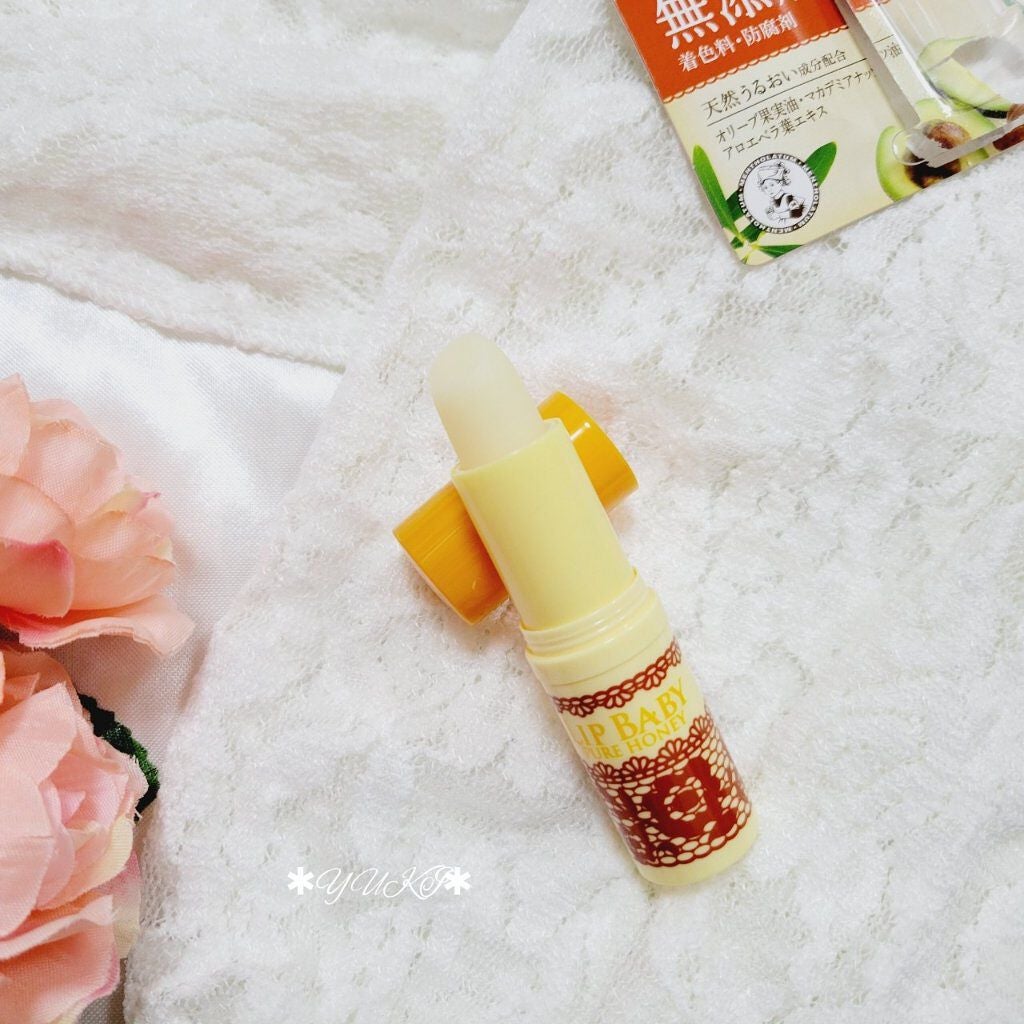 リップベビーナチュラル ピュアハニーの香り/メンソレータム/リップクリームを使ったクチコミ(4枚目)