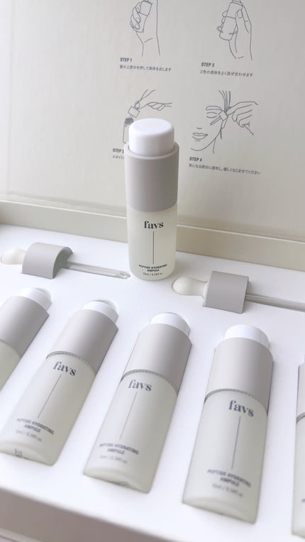 ペプチドハイドレーティングアンプル/favs/美容液を使ったクチコミ(3枚目)