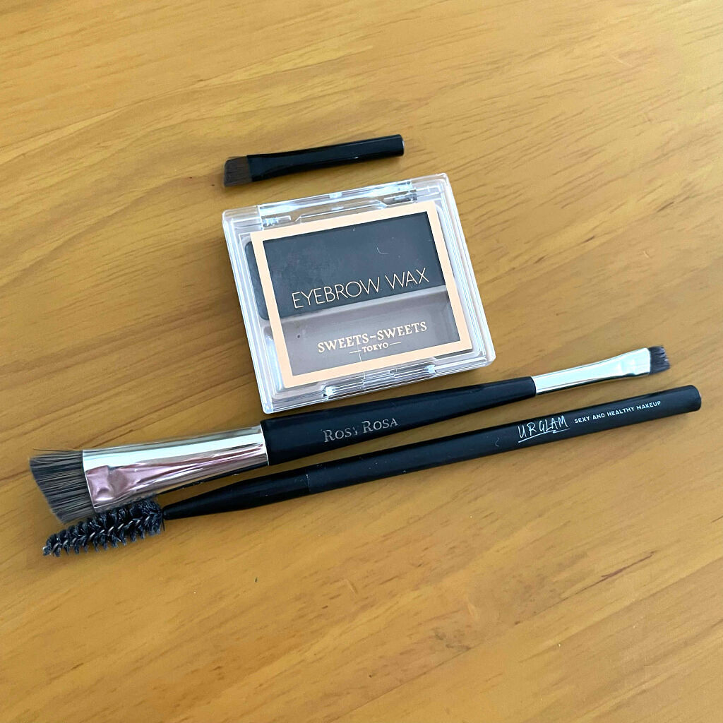 ダブルエンドアイブロウブラシ スマッジタイプ/ロージーローザ/メイクブラシを使ったクチコミ（1枚目）