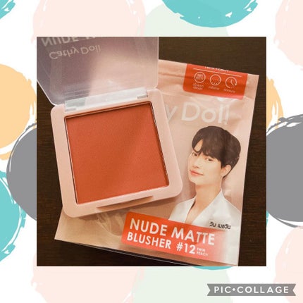 ヌードマットリップスティック 04 Barely Pink/CathyDoll/口紅を使ったクチコミ(3枚目)