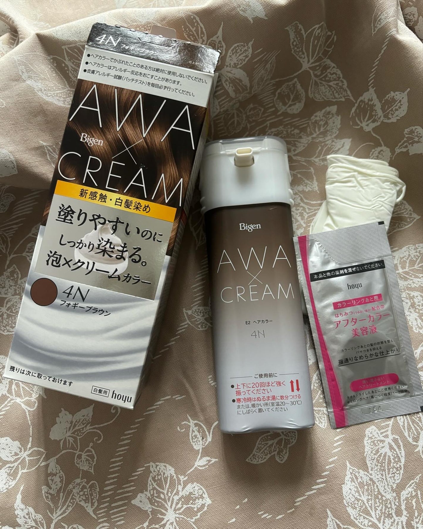 cherry on LIPS 「ビゲン泡クリームカラーを使ってみたよ🩷カラーは4N フォギーブ..」(5枚目)