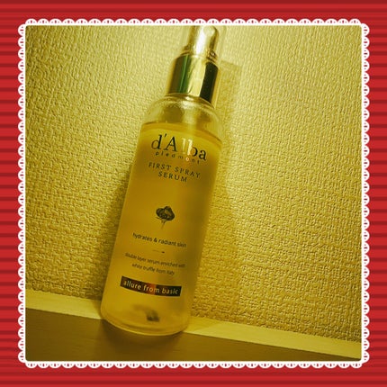 ダルバ ホワイトトリュフファーストスプレーセラム/ダルバ/ミスト状化粧水を使ったクチコミ(1枚目)