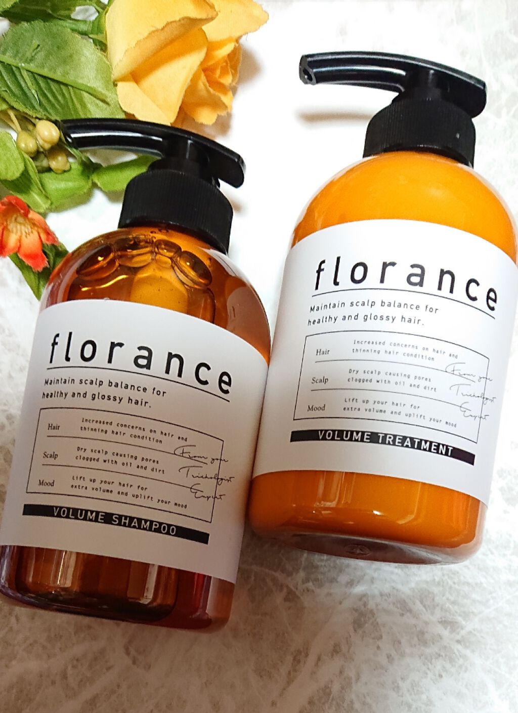 ボリュームシャンプー／ボリュームトリートメント/florance/市販シャンプーを使ったクチコミ（1枚目）