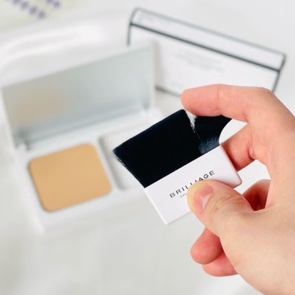 パウダリーファンデーション ソフトシャイニー 40(標準カラー)/ブリリアージュ/パウダーファンデーションを使ったクチコミ(3枚目)