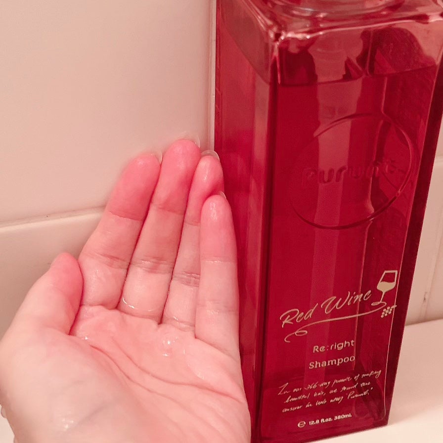 プルント リライトペアセット レッドワイン/Purunt./市販シャンプーを使ったクチコミ(4枚目)
