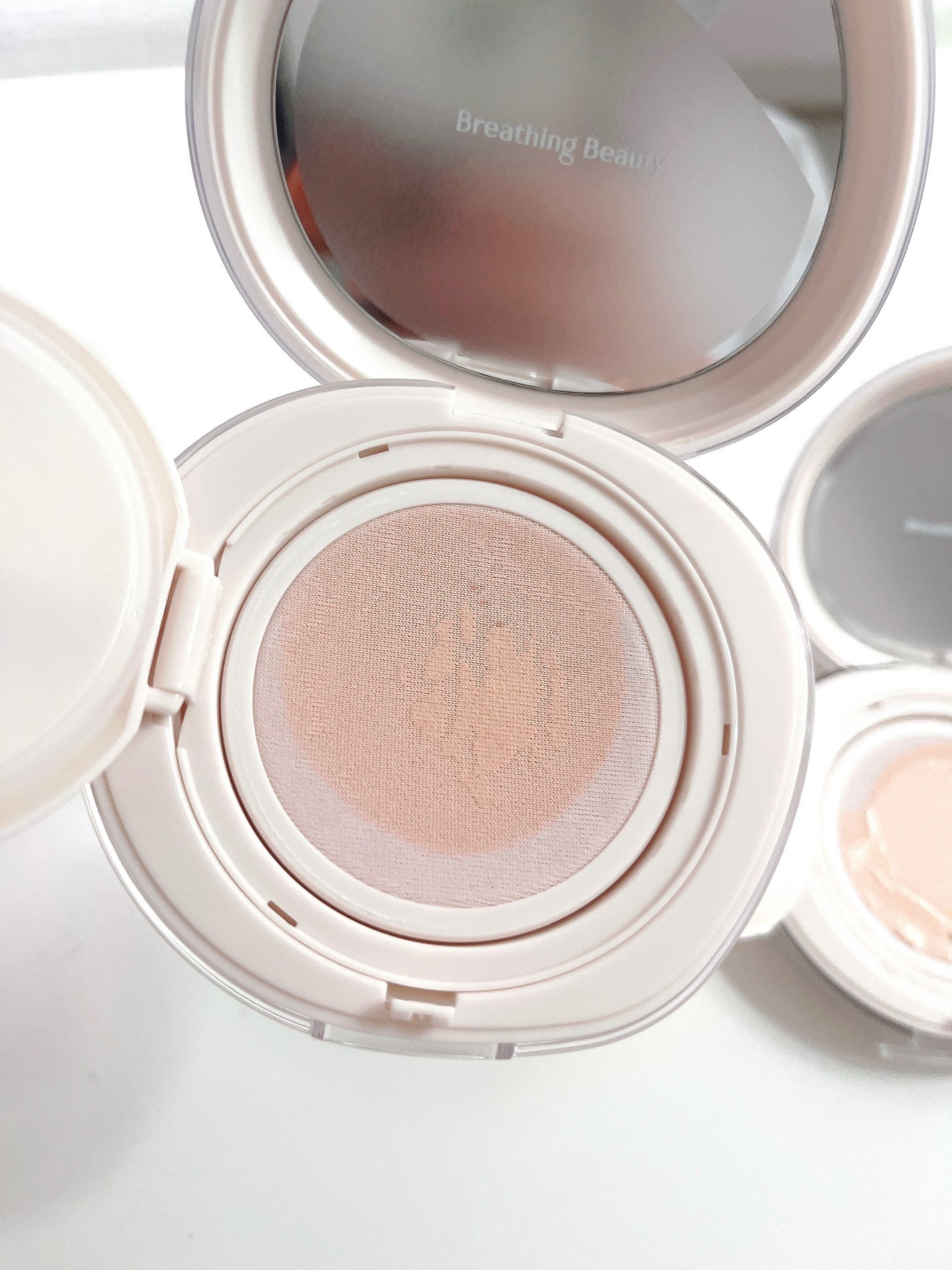 ブリージンググロークッション/Healus/クッションファンデーションを使ったクチコミ(3枚目)