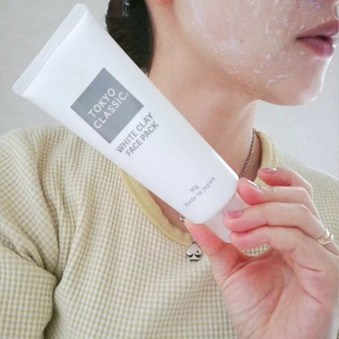 ホワイトクレイフェイスパック /TOKYO CLASSIC/洗い流すパック・マスクを使ったクチコミ（4枚目）