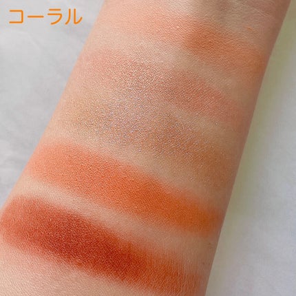 ごんす@YouTube始めました on LIPS 「《エナジーコーラルメイクパレット》 アイシャドウ+チーク..」(4枚目)