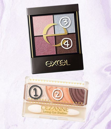 リアルクローズシャドウ/excel/アイシャドウパレットを使ったクチコミ(1枚目)