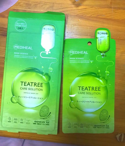 ティーツリーケアソリューション アンプルマスクJEX/MEDIHEAL/シートマスク・パックを使ったクチコミ(1枚目)