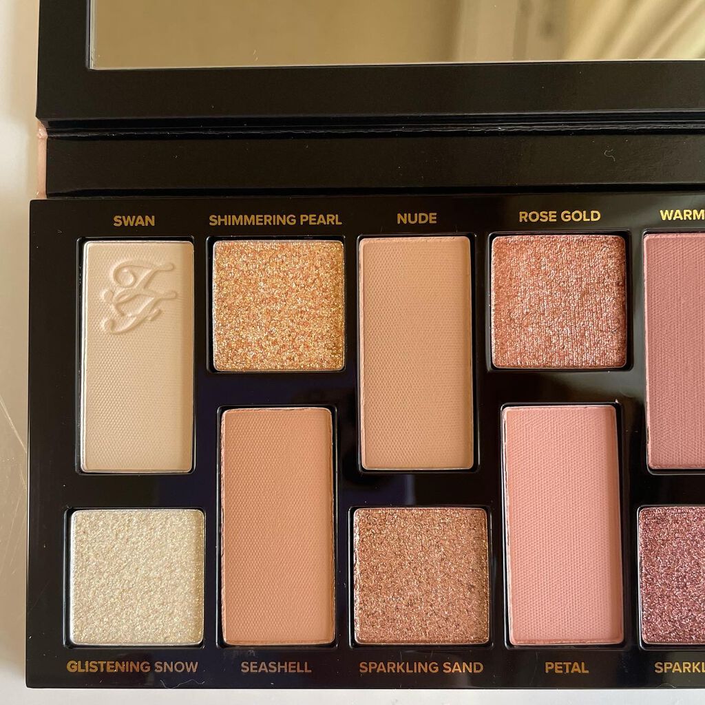 ボーン ディス ウェイ ザ ナチュラル ヌード アイシャドウ パレット/Too Faced/アイシャドウパレットを使ったクチコミ(3枚目)