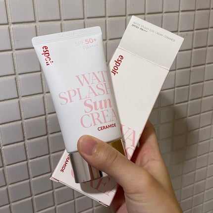 ウォータースプラッシュサンクリーム セラミド/espoir/日焼け止めクリームを使ったクチコミ(1枚目)