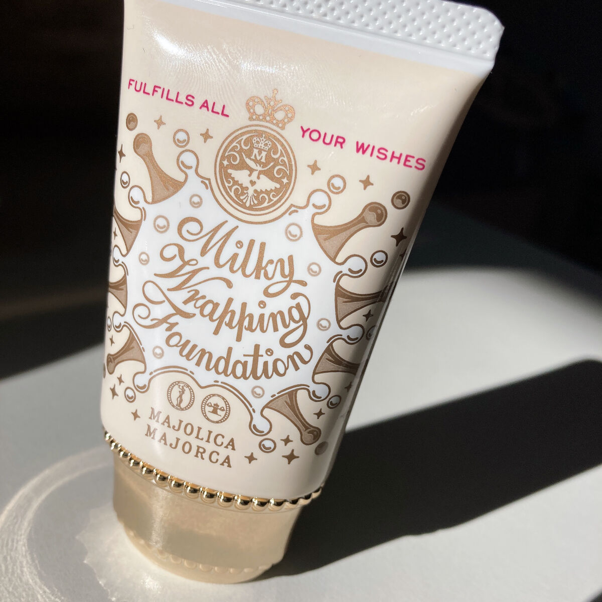 ミルキーラッピングファンデ/MAJOLICA MAJORCA/リキッドファンデーションを使ったクチコミ（2枚目）