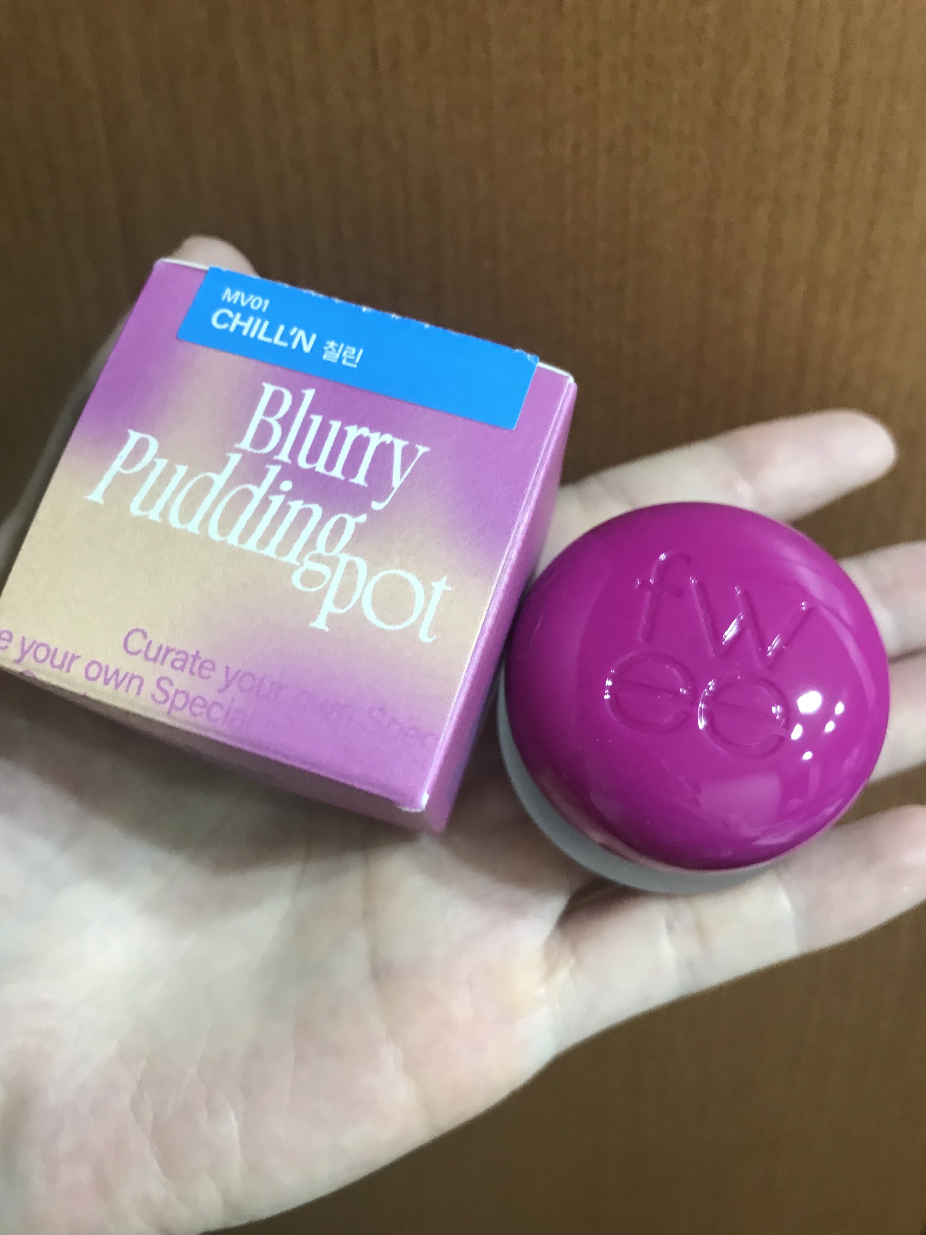 リップアンドチーク ブラーリープリンポット MV01 チリン/fwee/口紅を使ったクチコミ（1枚目）